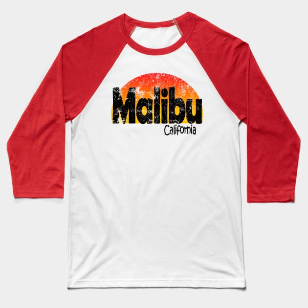 malibu Baseball T-Shirt by martian